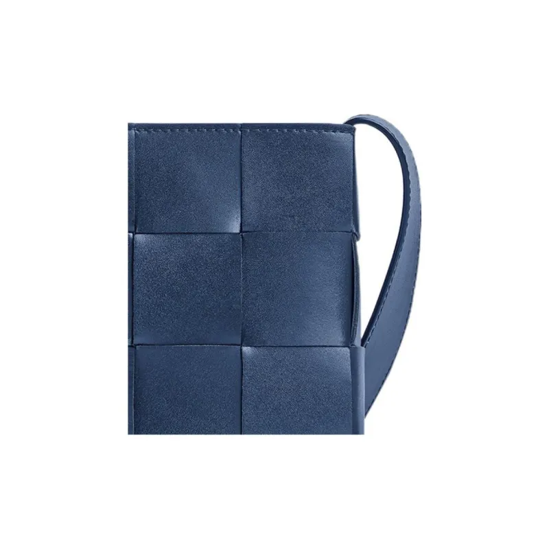 Bottega Veneta CASSETTE Cow Leather Shoulder Bag, Crossbody Bag, Cell Phone Pouch Mini Men's Ocean Blue-3