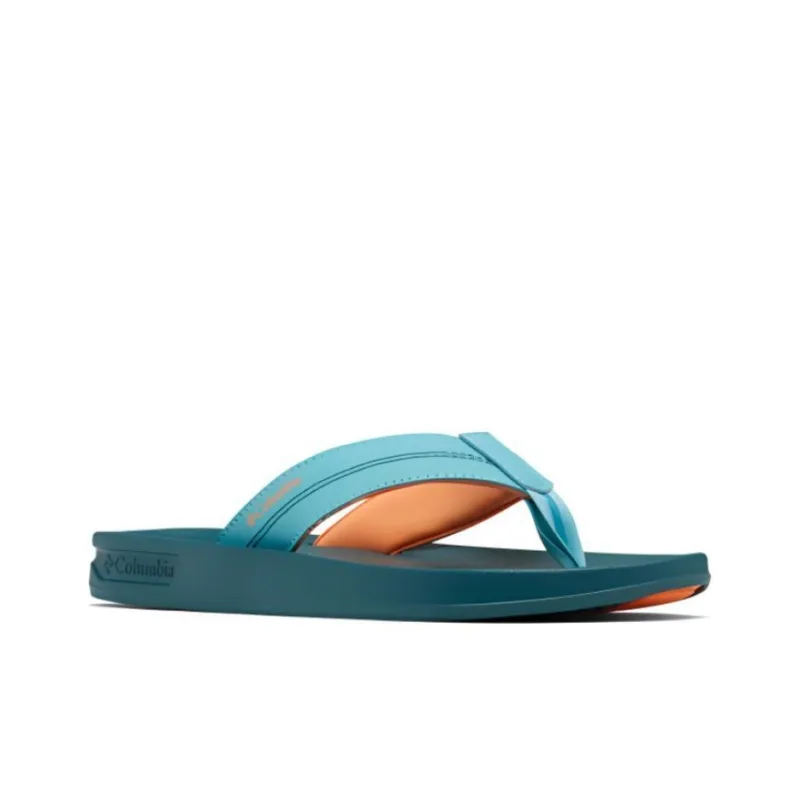 Columbia Amphibian Shoes Collection Slip-Resistant Flip Flops Unisex Blue Orange-1