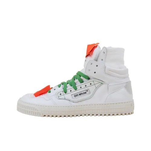 OFF-WHITE Skateboard Shoes Unisex High-Top White/Orange/Green