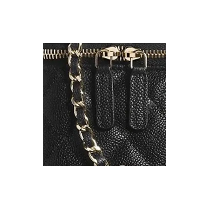 CHANEL Caviar Grain Embossed Calfskin Box Bag, Handbag, Shoulder Bag, Crossbody Bag Women's Black-9