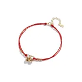 National Style Bell Anklets (Deep Red)