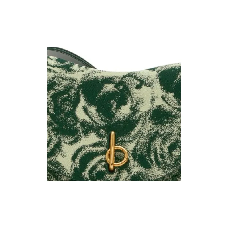 Burberry Wool Silk Crossbody Bag Shoulder Bag Women's Ivy Color-4