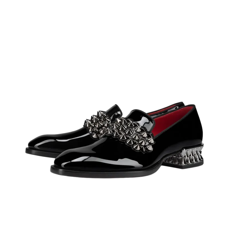 CL LUBOTING Martin On Spikes Loafers 3.5cm Men's Black-2