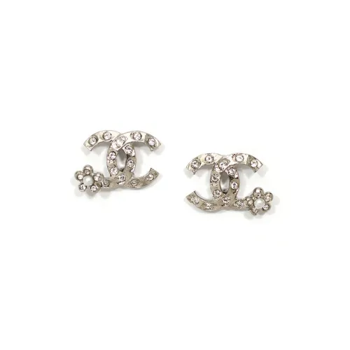 CHANEL Earrings Women's Silver