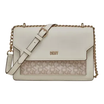DKNY Leather Shoulder Bag Crossbody Bag Women's White