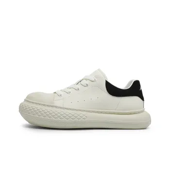 Angelmi Wear resistant And Lightweight Low Top Skateboard Shoes Men's White