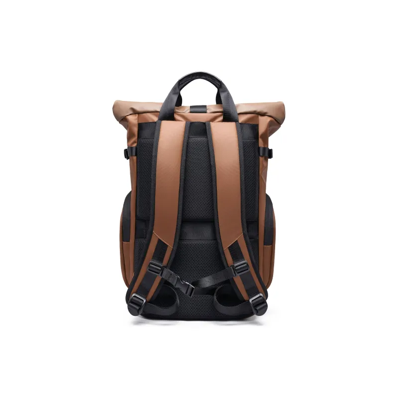 TANGCOOL Nylon Fabric Backpack Large Size Men's Black-15