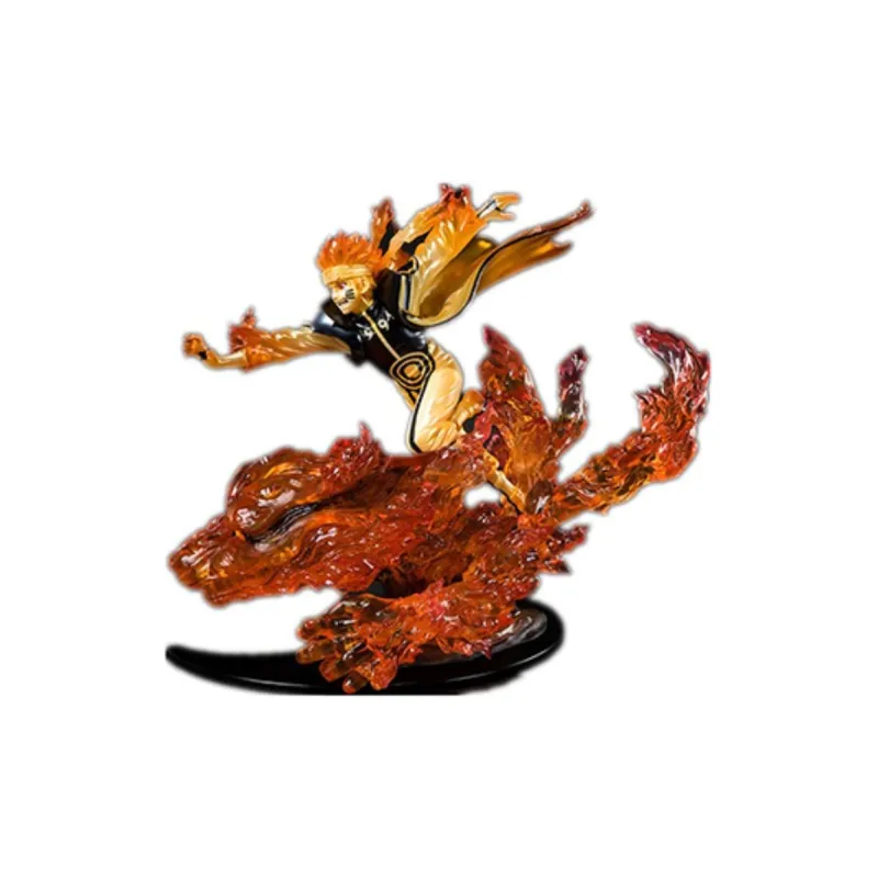 BANDAI Naruto Uzumaki Naruto Shippuden Ninetales Jūma Tailed Beast Armor Scale Figures-3