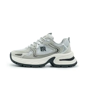 Humanism 1986 Cushioned Wear-Resistant Breathable Lightweight Height Increasing Low-Top Chunky Sneakers Women's