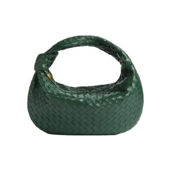Bottega Veneta JODIE Lambskin Handbag Small Size Women's Rain Tree Green