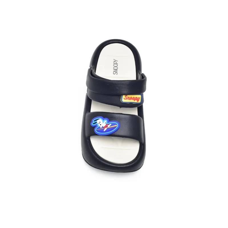 SNOOPY Slide Slippers Women's Black-5