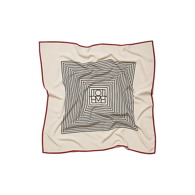 TOTEME Silk Scarves Women's Ecru-0