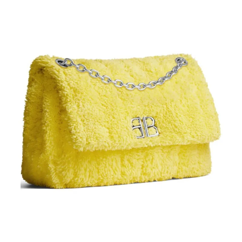 Balenciaga Polyester Handbag, Shoulder Bag Women's Yellow-2