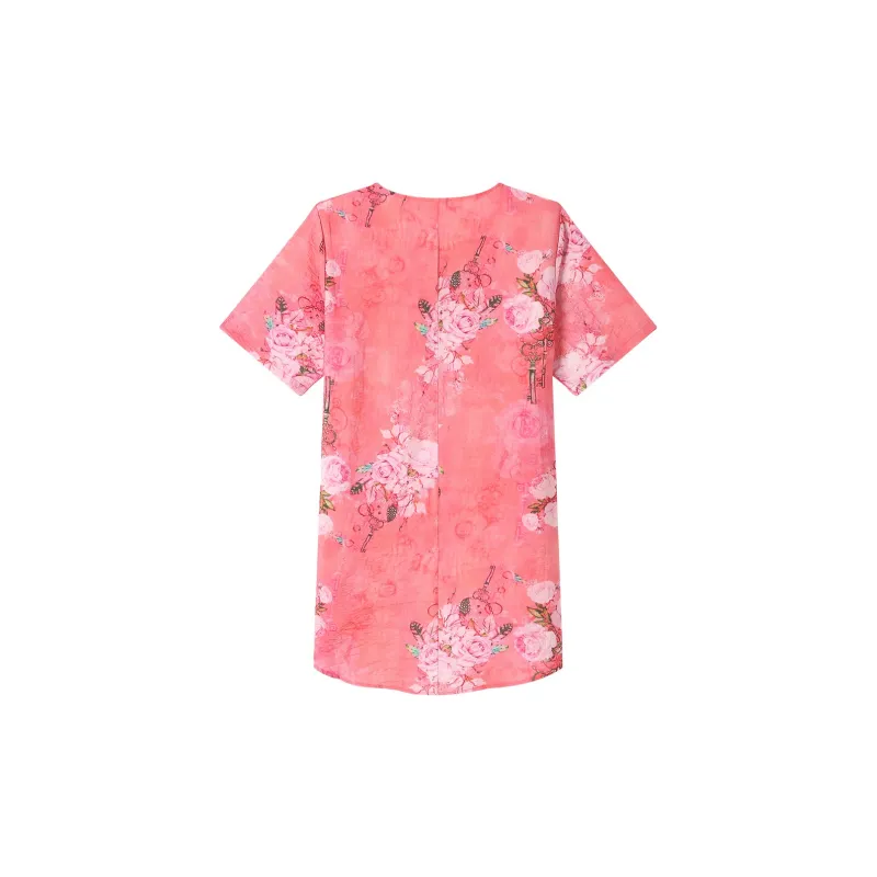 H YXIANG Chiffon Shirts Women's-4