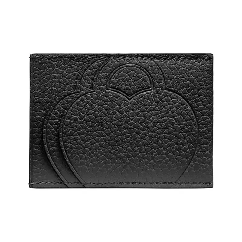 TIFFANY & CO. Return To Tiffany Collection Taurillon Leather Card Holder Women's Black-2