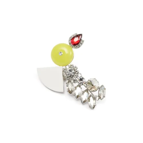 Maison Margiela Rhinestone-embellished Shapes Brooch