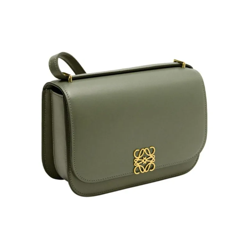 LOEWE Silk Calfskin Handbag, Shoulder Bag, Crossbody Bag Small Size Women's Avocado Green-1