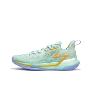 361° Big 3 Future Basketball Shoes Men Low Top Bleached Light Green/Iris