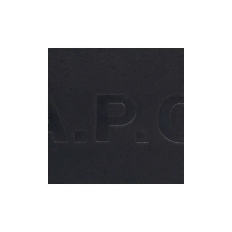 A.P.C PU Polyurethane Briefcase Clutch Women's Black-5
