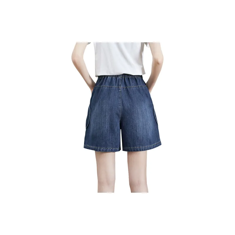 TOUCH Denim Shorts Women's Dark Blue-1