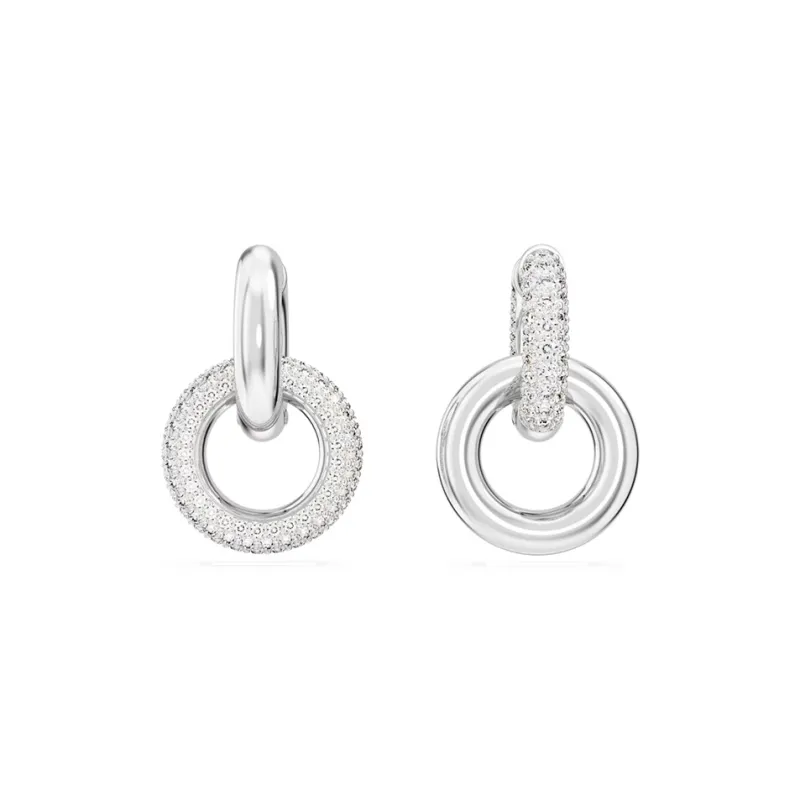 Swarovski Rhodium-Plated Earrings Women's Silver-1