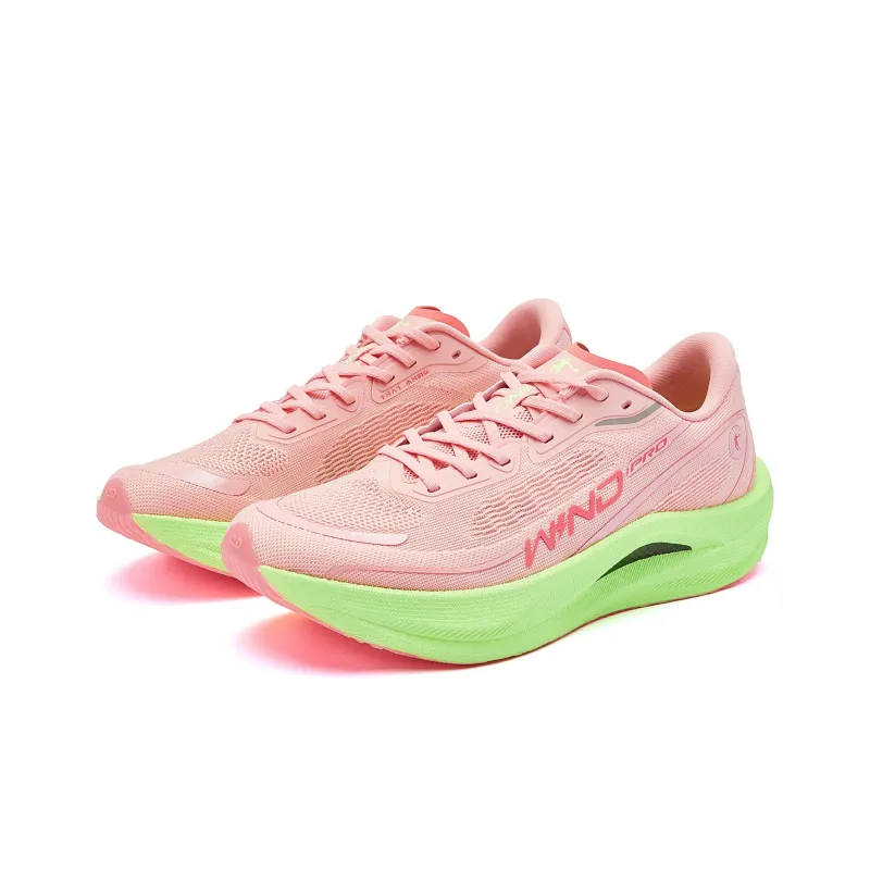QIAODAN Strong Winds 2.0 PRO Running Shoes Men Low Top Honeydew Pink Gull Cyan-2