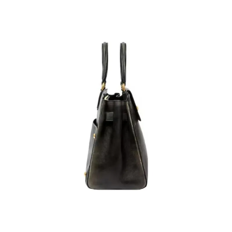 Balenciaga Women's Money Medium Tote Bag Used Effect Black-1