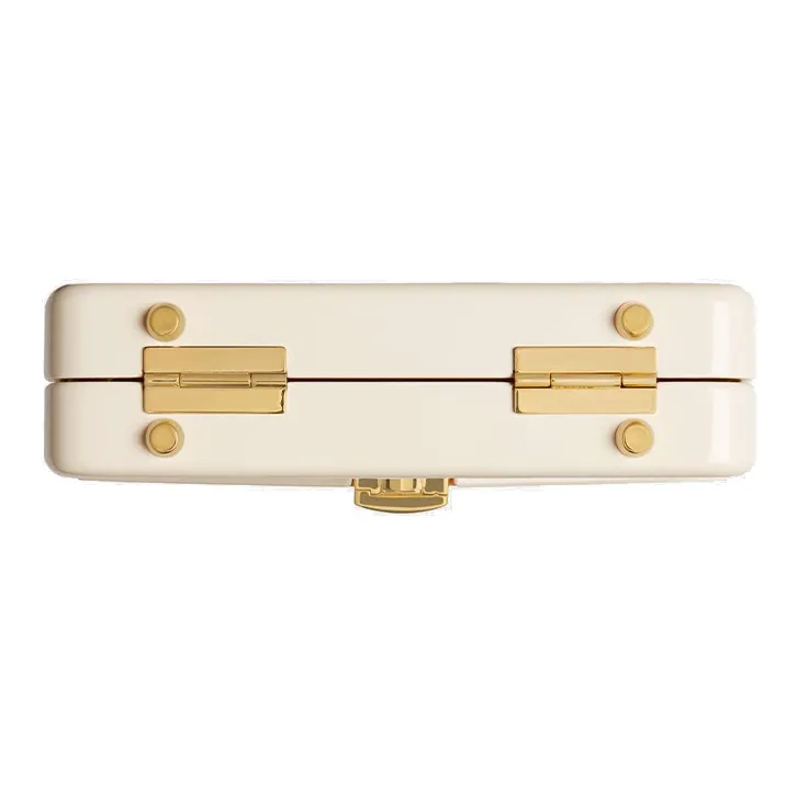 GUCCI Sylvie 1969 Acrylic Box Bag Chain Bag Shoulder Bag Crossbody Bag Handbag Mini Women's White-5