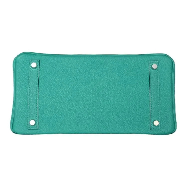 HERMES Birkin Togo Calfskin And Cow Leather Combo Birkin Bag Handbags Women's U1 Vert Verone Verona Green-2