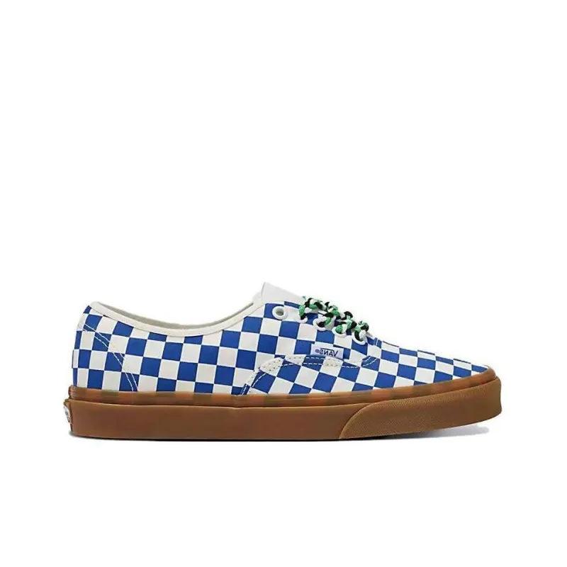 Authentic Vans 'Checkerboard Blue Gum Braided Laces'-1
