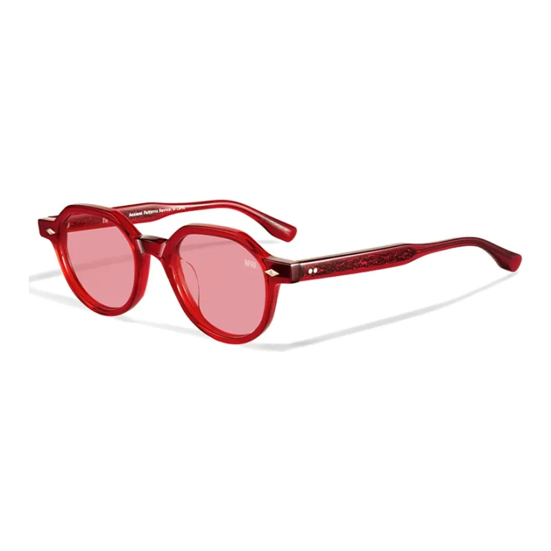 APRIL Plate Frame Irregular Shape Sunglasses With Polarized Lenses Unisex-17