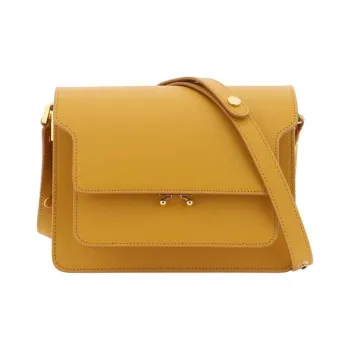 MARNI Trunk Foldover Top Medium Shoulder Bag
