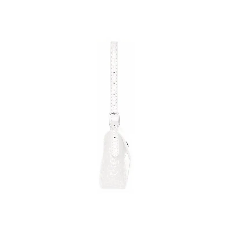 Balenciaga Cow Leather Shoulder Bag, Crossbody Bag Trumpets Women's White-1