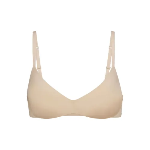SKIMS WIRELESS FORM PUSH-UP PLUNGE BRA Bra Women's 1 Pack SAND/Sand