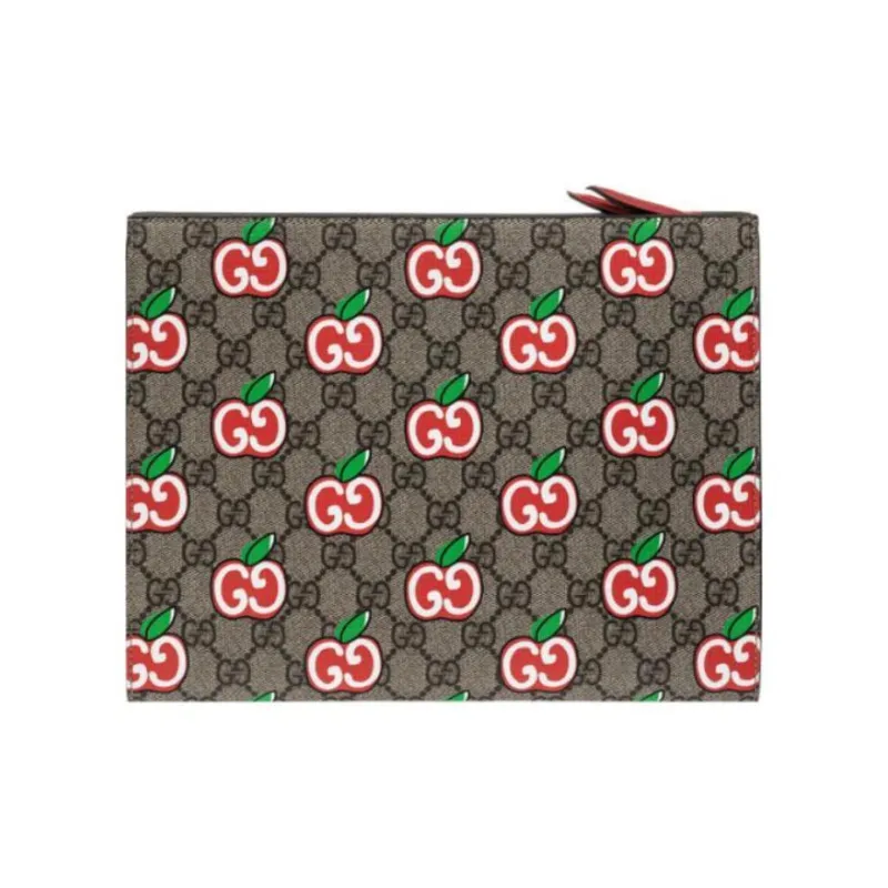 GUCCI Canvas Clutch Women's Ebony-1