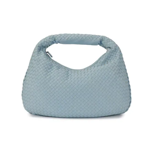 Bottega Veneta Lambskin Handbag Regular Women's Light Blue