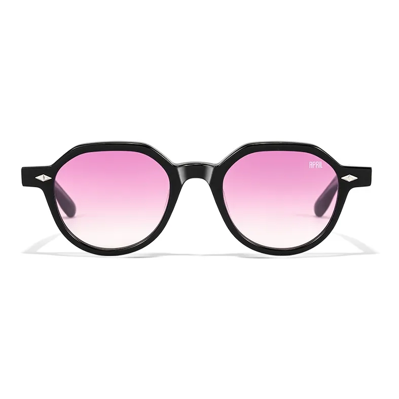 APRIL Plate Frame Irregular Shape Sunglasses With Polarized Lenses Unisex-24