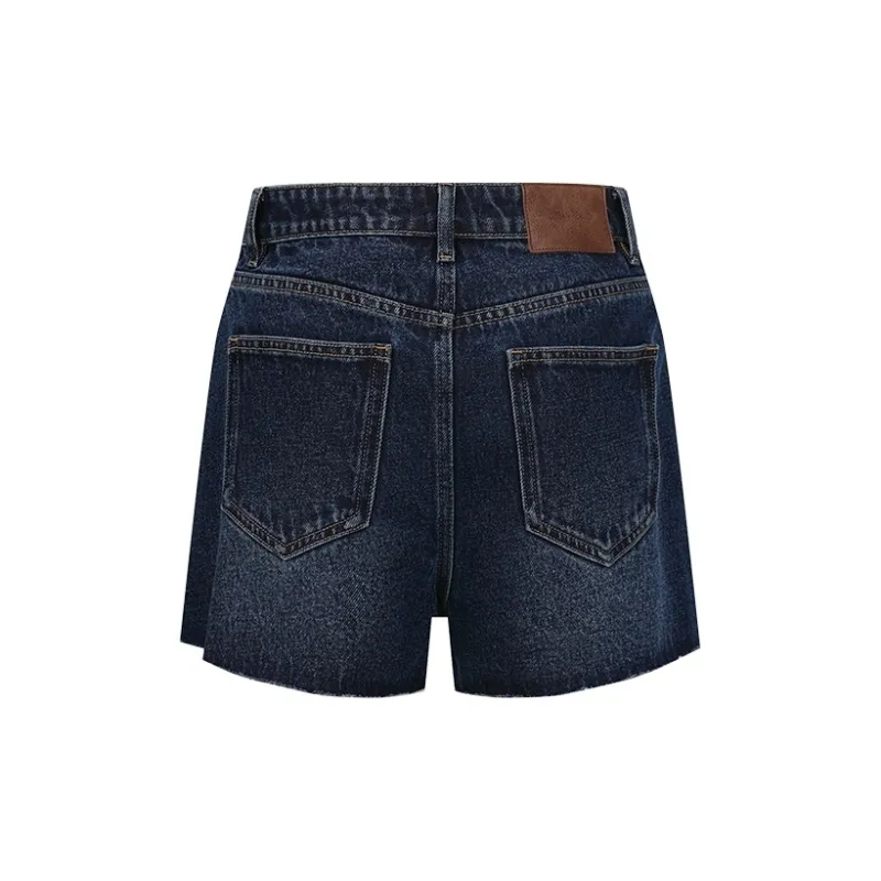 URBAN REVIVO Denim Shorts Women's Blue-1