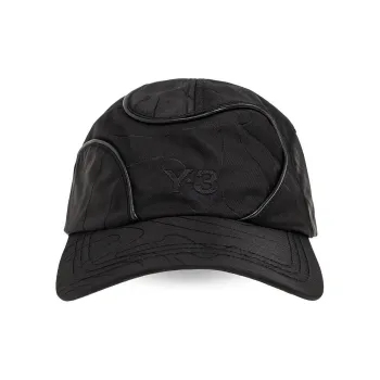 Y 3 Polyamide Baseball Caps Unisex Black