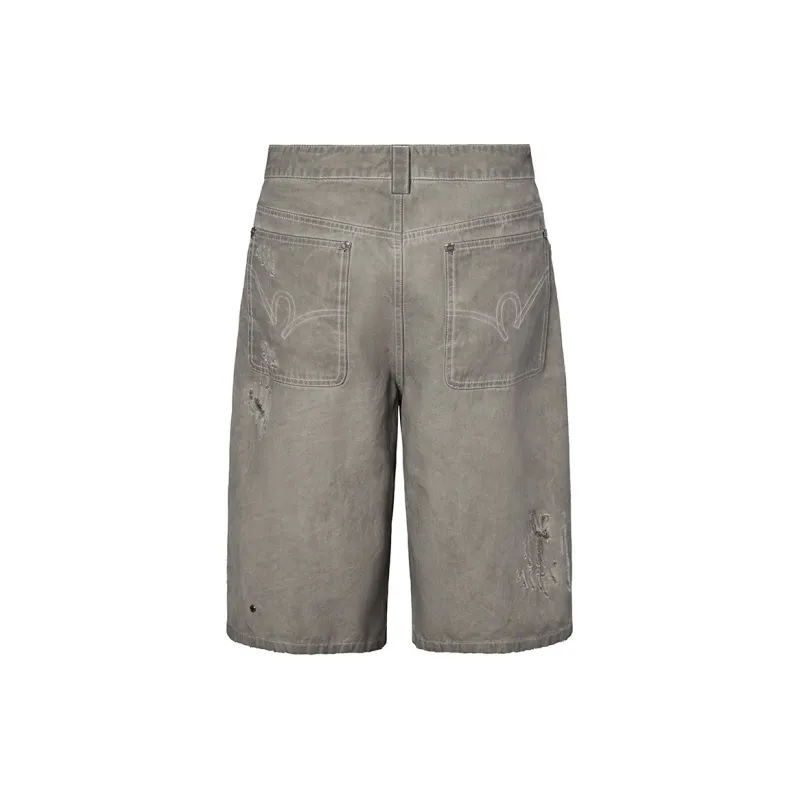 ROCAWEAR Denim Shorts Unisex Gray-1