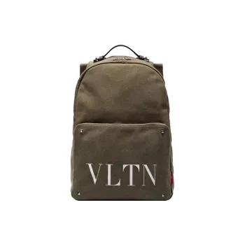 Valentino Canvas Backpack Men's Green