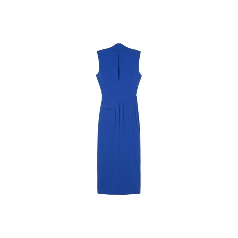 Patrizia Pepe Notched lapel Midi Dress-1