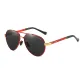 Red Gold Frame with Polarized Black Gray Lens+Box