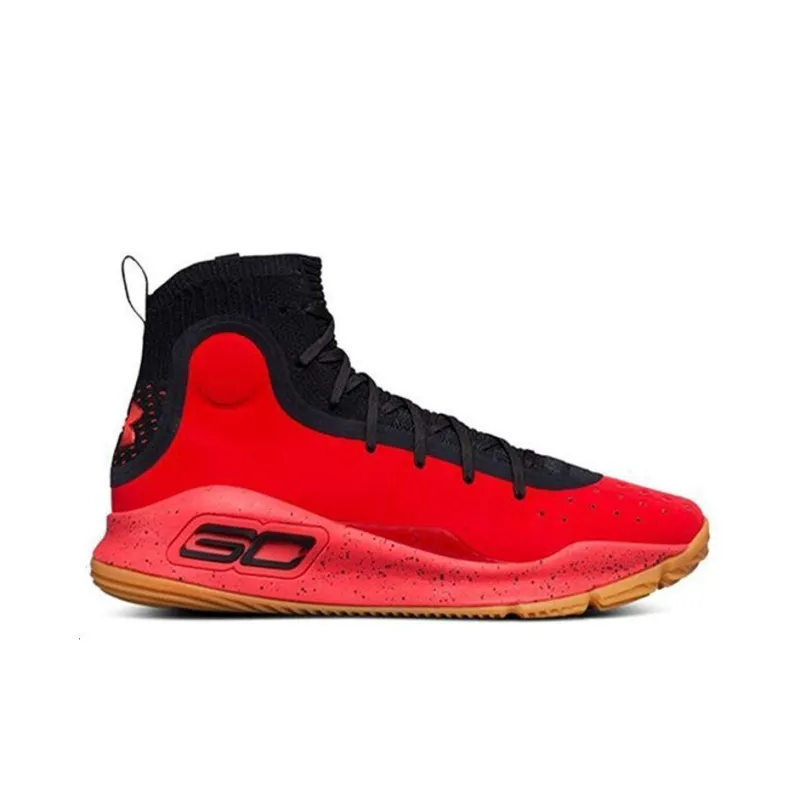 Under Armour Curry 4 Red Black Gum-1