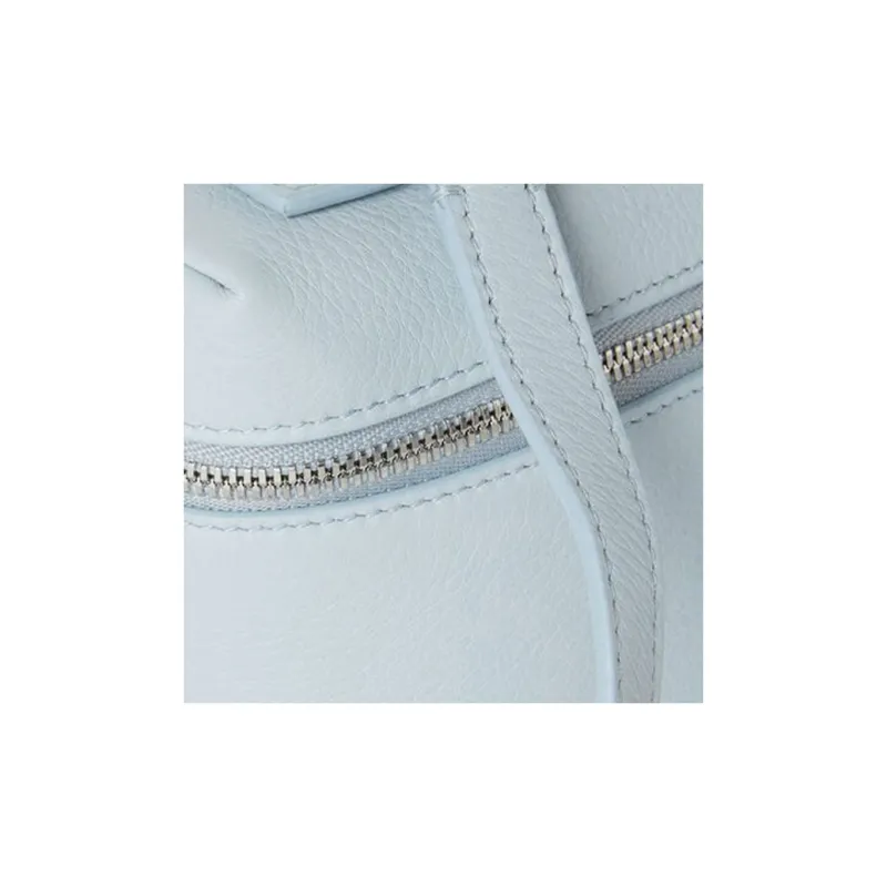 Loro Piana ExtraPocket Cow Leather Makeup Bag, Shoulder Bag, Crossbody Bag, Handbag Women's Light Blue-2