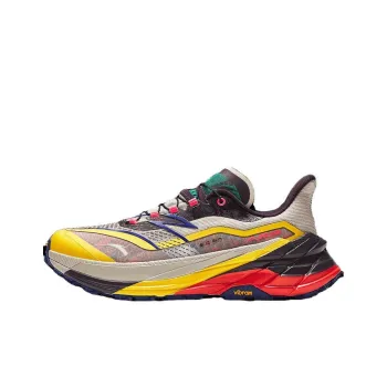 Anta Cushioning Wear-Resistant Low-Top Trail Running Running Shoes Men's White Yellow