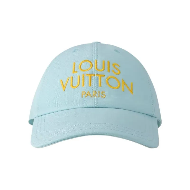 LOUIS VUITTON Cotton Baseball Caps Women's Blue-2