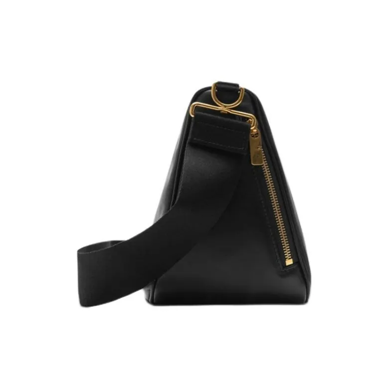 Burberry Shield Calfskin Portable Crossbody Bag Shoulder Bag Women's Black-1