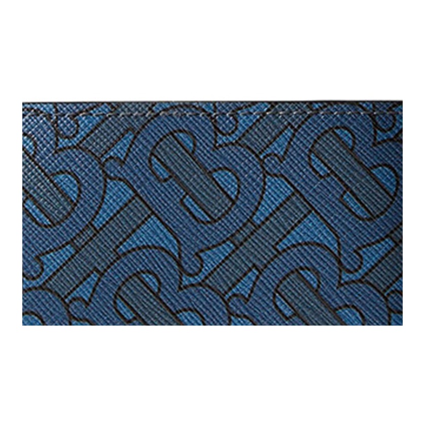 Burberry Tb Monogram Bifold Wallet Navy - POIZON