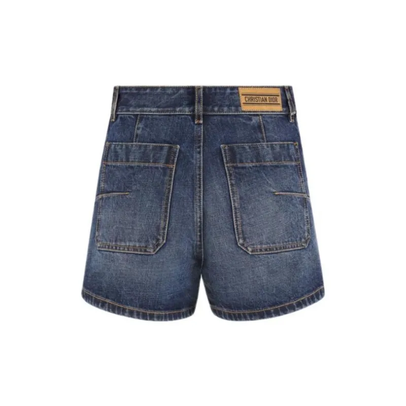DIOR DIORIVIERA FW24 Denim Shorts Women's Blue-1